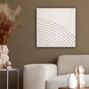 MuchoWow® - Leinwandbilder - Kunst - Weiß - Linien - Produktbild-Vorschau 5