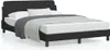 Design Bettgestell mit Kopfteil Schwarz 140x190 cm Samt, Produktbild-Vorschau 1