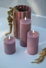 UYUNI LIGHTING Pillar LED-Kerze Rustic light lavender Produktbild-Vorschau 3