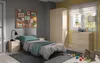 Kleiderschrank 2 Türen - Schlafzimmer Schrank Braun Eiche Produktbild-Vorschau 3