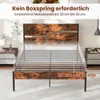 Rama łóżka Rama łóżka na materac 140 x 200 cm, łóżko Podgląd zdjęcia produktu 4