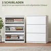 Kommode mit 3 Schubladen, grifflos modern, Sideboard Produktbild-Vorschau 6