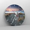 Wanduhr - Rund - Glasuhr - Strand Sand Spaziergang - Produktbild-Vorschau 4