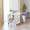 vidaXL Bočný stolík biely 70x35x55 cm Drevo Materiál Náhľad obrázku produktu 2
