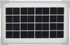 A close-up, straight-on view of a small solar panel with a white frame. Produktbild-Vorschau