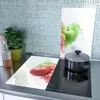 Spritzschutz Herdabdeckplatte Schneidebrett aus Glas Rauch Produktbild-Vorschau 3