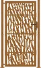 vidaXL Gartentor 100x200 cm Verwitterungsstahl Trace-Design Produktbild-Vorschau 3