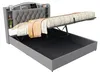 Letto matrimoniale ProximaX 140x190 cm, tessuto in velluto Anteprima dell’immagine prodotto 12