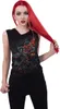 Spiral - Burnt Rose - Gathered Shoulder Slant Vest Black XL Produktbild-Vorschau 7