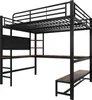 MODFU Hochbett 140x200 Jugendbett ohne Matratze mit Produktbild-Vorschau 9