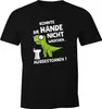 Herren T-Shirt Corona Dinosaurier Hände waschen T-Rex Produktbild-Vorschau 2