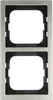 Cornice Busch-Jaeger, doppia, Pur, acciaio inox, 1 pz. Anteprima dell’immagine prodotto 5