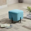 HOMCOM Podnóżek do salonu, tapicerowany, poliester i stal, Podgląd zdjęcia produktu 8