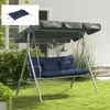 Outsunny 4er-Set Sitzkissen, 150x50 cm wasserabweisend Produktbild-Vorschau 7