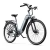 A studio shot of a gray electric bicycle against a white background. Produktbild-Vorschau