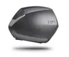 A single motorcycle side case with a carbon fiber look top, presented against a white background. Produktbild-Vorschau