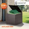 CASARIA® Auflagenbox 318L Polyrattan - Wetterfeste Garten Produktbild-Vorschau 2
