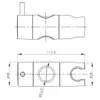Držiak pre sprchovú tyč 23mm, ABS/zlato (NDSZ139) Náhľad obrázku produktu 2