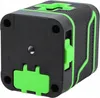 A close-up view of a black and green laser level device. Náhled obrázku produktu