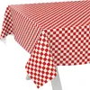 Tischdecke oldscool Karo Rot 160x140cm Schnittkante Produktbild-Vorschau 1