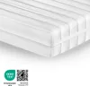A close-up, angled view of a white mattress. Produktbild-Vorschau