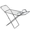 A black and gray folding drying rack against a white background. Produktbild-Vorschau