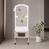 Klece pro ptáky s kolečky 47*37*137,5 cm Chovatelská klec Náhled obrázku produktu 3