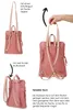 Leder Rucksack Handtasche klein Vario Gurt Geheimfach Produktbild-Vorschau 13