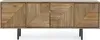 TV-Board Darsey 140x32,5x53cm Mango-Holz Natur 4-Türig mit Produktbild-Vorschau 2