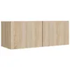 vidaXL 5 tlg. TV Schrank Set Sonoma Eiche Holzwerkstoff - Produktbild-Vorschau 6