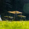 EVEBASE - Camping Set - Tisch - 2 Bänke - Bambus - Flex Produktbild-Vorschau 2
