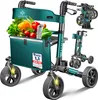 KESSER® Rollator Aluminium faltbar, höhenverstellbar & bis Produktbild-Vorschau 1