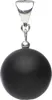 Anhänger aus Onyx matt & 925er Silber Kugel schwarz glatt Produktbild-Vorschau 1