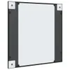 vidaXL Lustro ścienne czarne 60x60 cm kwadratowe żelazne Podgląd zdjęcia produktu 5
