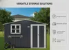 Abri de jardin métallique de 7,19 m² avec toit en pente, Voir les images du produit 9