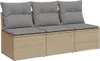 VidaXL 366104, 3 siedz., Jasny Szary, 110 kg, 1650 mm, 620 Podgląd zdjęcia produktu 1