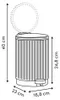 Solis-abfalleimer, rund, 2,7 l, weiß - 5 five simply smart Produktbild-Vorschau 6