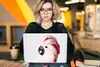 MuchoWow® Laptop Aufkleber Sticker Cover Kakadu - Rosa - Produktbild-Vorschau 5