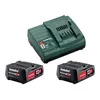 A Metabo battery charger and two batteries are displayed against a white background. Anteprima dell’immagine prodotto