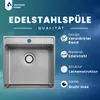 VBChome Edelstahlspüle mit Armatur 49x48x21 cm Inox Produktbild-Vorschau 5