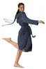 Schiesser peignoir feather terry bathrobe with hood navy Voir les images du produit 4