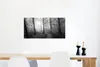 MuchoWow® Poster Nebliger Waldweg - schwarz und weiß 80x40 Produktbild-Vorschau 5