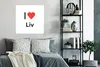 MuchoWow® Poster Ich liebe - Liv - Mädchen 75x75 cm - Wand Produktbild-Vorschau 4
