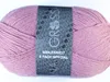A ball of pink yarn with a label. Produktbild-Vorschau