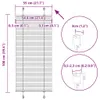 vidaXL Plisovaná roleta čierna 55x100 cm šírka látky 54,4 Náhľad obrázku produktu 7