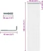vidaXL Záves na dvere z reťazí 56x186 cm hliník Náhľad obrázku produktu 1