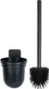 A black toilet brush and its holder are displayed against a white background. Náhled obrázku produktu