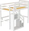 Merax Etagenbett 90x200cm mit Treppe und Stauraum, Hochbett Produktbild-Vorschau 8