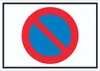 Eingeschränktes Haltverbot Symbol Schild A2 (420x594mm) Produktbild-Vorschau 1