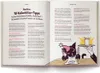 A book open to a page with text and illustrations about hangover remedies. Produktbild-Vorschau